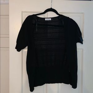 Shirt sleeve light weight cardigan